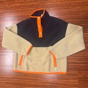 The North Face Cragmont Women's Colorblock 1/4 Snap Sherpa Fleece Jacket, Small